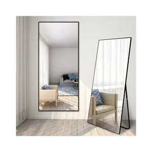 aluminum framed luxury body full oversized standing size long big floor mirror