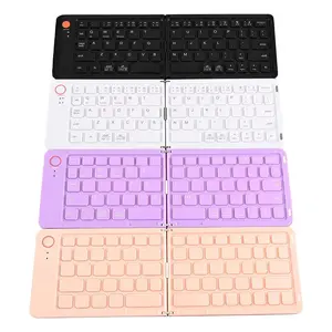 Mini clavier Bluetooth pliant pour tablette téléphone Bt 5.1 clavier Bluetooth clavier Ultra mince pour ipad