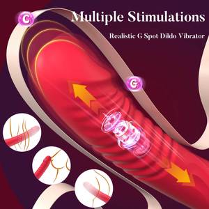 Cross-border New Female Telescopic AV <b>Vibrator</b> with 10 Modes Thrusting Mute Orgasm Masturbator Adult Sex Toys - Product Image 2