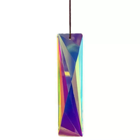 Prisma Kristal Gantung Heksagonal Warna AB 5 Inci - Pembuat Pelangi Dekorasi Jendela Prisma Kaca