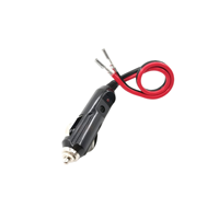 Câble d'alimentation pour allume-cigare de voiture 12V avec prise mâle et borne à balle, gaine isolante en PVC