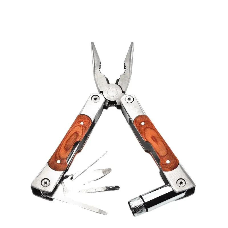Pince multifonction avec couteau, kit combiné, Mini outil de poche, pince pliante portable en acier inoxydable pour le Camping