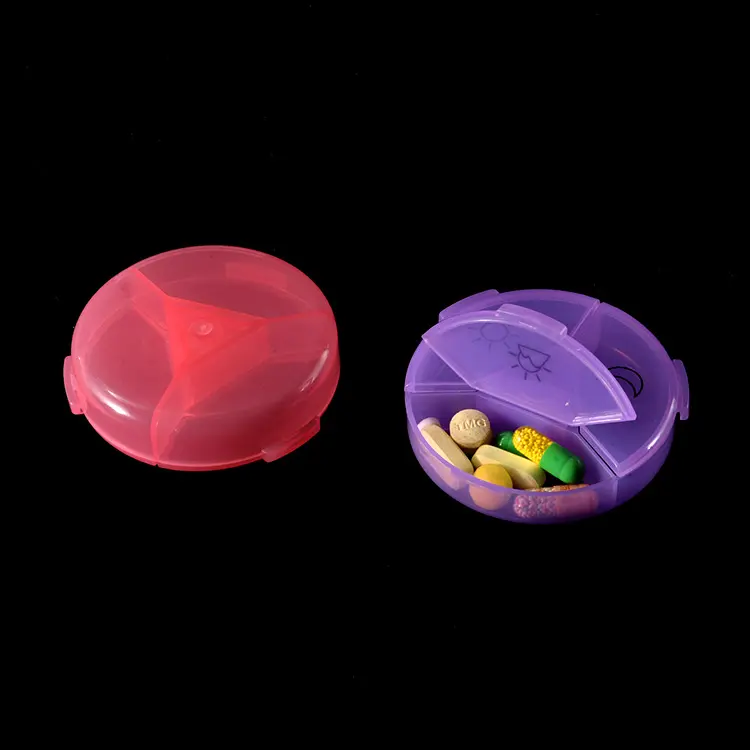 Hot bán xách tay tim Shape Pill hộp 7 ngày nhựa Vitamin Pill hộp