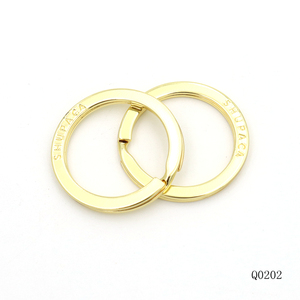 Keychain chia Vòng bán buôn 30mm vàng tùy chỉnh khắc chia Vòng vòng chìa khóa - Product Image 1