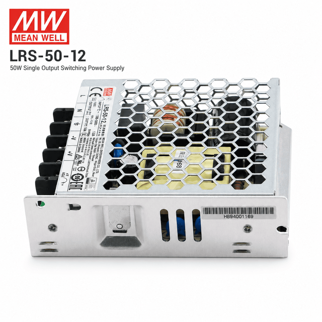 MEAN WELL LRS-50-12 12V 4.2A 50.4W AC DC Enclosed Switching Power Supply for Industrial Automation Control Equipment