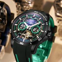 Montres mécaniques pour hommes Mark Fairwhale, montre mécanique automatique de luxe avec calendrier et date, montre de business mécanique FW-6120