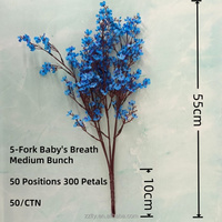 LTY Grosir Bunga Baby's Breath Sutra Buatan untuk Dekorasi Pernikahan dan Rumah, Rangkaian Buket untuk Hari Valentine, Hari Ibu, Dapat Disesuaikan