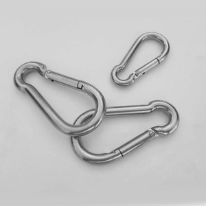 Mosquetón de Acero Inoxidable M5M6M8, Gancho de Seguridad para Escalada, Hebilla de Resorte con Bloqueo, Uso Universal - Product Image 3