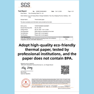 4 "x 4" trực tiếp trống Nhiệt vận chuyển nhãn với 500 nhãn/cuộn-tương thích đục lỗ và mạnh mẽ dính - Product Image 5