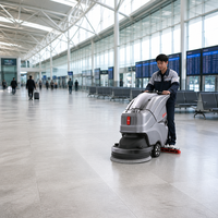 Nettoyeur de sols professionnel CleanHorse X2 pour écoles, autoporté, 530mm 840mm, 24V 85Ah, réservoir 60L 65L