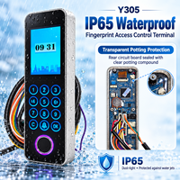 Y305 IP65 Wasserdichtes Metall-Fingerabdruck-ID-IC-Karten-PIN-Türzugangskontrollterminal TCP/IP USB Cloud mit Software SDK
