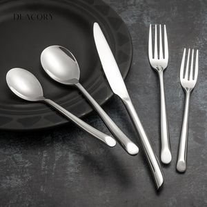 Ensemble de couverts en acier inoxydable argenté de luxe de haute qualité pour mariage - Product Image 3