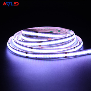 A7LED <b>RGB</b> LED Strip IP65 Remote <b>Control</b> Dimmable 9W 630LEDs COB Strip Light DC24V - Product Image 1