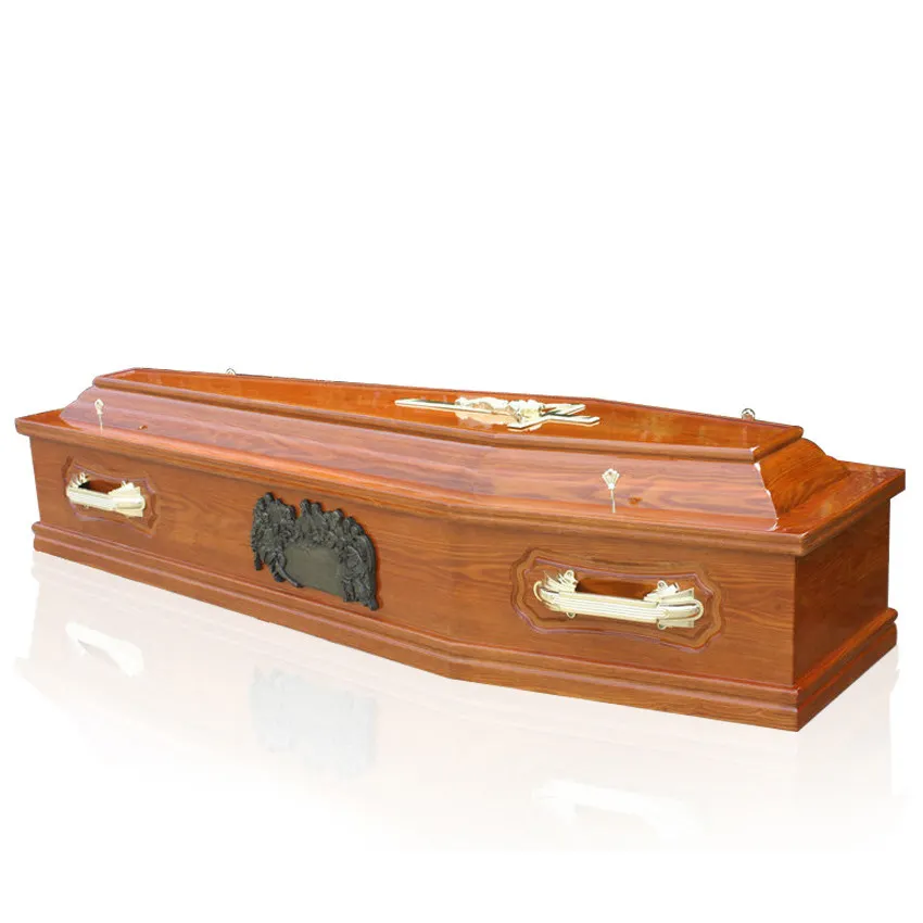 JS-E095 Professional funeral coffin manufacturer wooden coffin