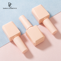 En stock – Flacon de vernis à ongles UV de luxe 6 ml, rose, en verre, avec bouchon cosmétique et pinceau pour emballage cosmétique