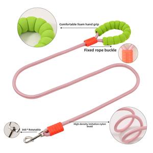 طوق كلاسيكي للحيوانات الأليفة من النايلون بنمط صلب ومقبض قطني على شكل سحابة، مناسب للمشي في الهواء الطلق للحيوانات الأليفة من السلالات الصغيرة والمتوسطة - Product Image 4