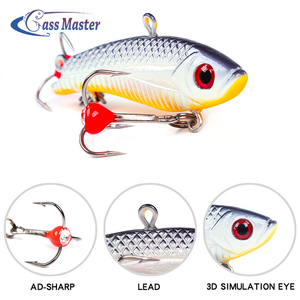 Bassmaster Glace Pêche Leurre plomb <span class=keywords><strong>VIB</strong></span> 3D Yeux Colorés Hiver leurre de pêche Appât Leurre Dur Équilibreur - Product Image 2
