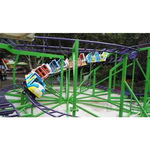 เครื่องเล่นสวนสนุกสำหรับครอบครัว รถไฟเหาะขนาดเล็ก 32 ที่นั่ง สำหรับขาย - Product Image 3