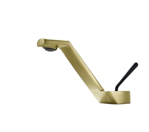 Robinet de lavabo inclinable en laiton brossé or rose gris, <span class=keywords><strong>mitigeur</strong></span> à poignée unique, robinet chaud et froid, économie d'eau, accessoires de salle de bain et de cuisine - Product Image 3