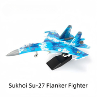 Série militaire créative 1/72, avion de chasse lourd multi-roles russe Sukhoi Su-27 Flanker, modèle de blocs de construction, jouets pour garçons
