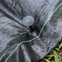 Toile tissée en PP découpée sur mesure pour la lutte contre les mauvaises herbes dans l'agriculture commerciale, tapis de protection contre les adventices