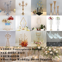 Vase à fleurs en métal doré haut de gamme pour décoration florale commerciale, centre de table de mariage, centre de table pour événements