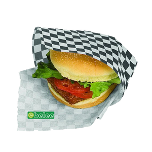 Cấp Thực Phẩm Tùy Chỉnh In Ấn Dùng Một Lần Deli Bánh Sandwich Tacos Burger Không Thấm Mỡ Sáp Thực Phẩm Gói Giấy Tráng Cho Tacos - Product Image 3