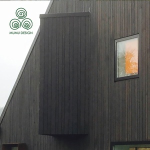 Paneles decorativos de madera quemada para pared, diseño MUMU, estilo tailandés, negro, alta calidad, Yakisugi, para casa - Product Image 6