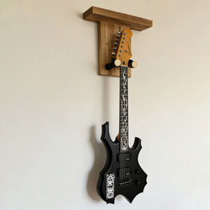 Soporte de pared para guitarra de madera maciza, rectangular, color natural, para colgar en la pared, para ukelele, guitarra acústica, Erhu - Product Image 3