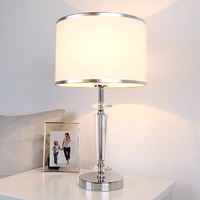 NOUVEAU HFBH Lampe de table à LED Applique murale en cristal Moderningorary Bedside Liwall Lightsic Bedroom Living Room Iron Plating 10 AC