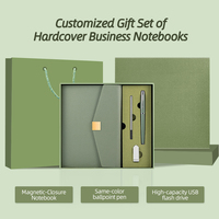 Großhandel A5 Notizbuch-Set Hardcover PU Geschäfts-Tagebuch Mit Stift und Geschenkbox Notizbuch Mit Angepasstem Firmenlogo Werbegeschenk