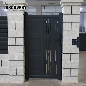 Puerta de Aluminio para Jardín con Recubrimiento en Polvo, Panel Horizontal para Pasarela Peatonal, Fácil de Montar, Puerta de Seguridad y Privacidad - Product Image 4