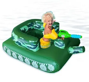 Inflatable water spray tank children's water play toys water spray car awning cloth cover seat ring inflatable shark seat ring