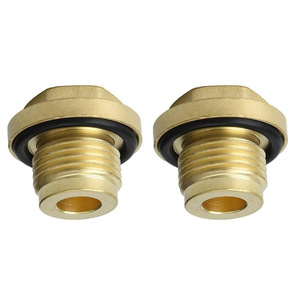 Brass Drain <b>Plug</b> For Land Rover Discovery 2 Td5 V8 Differential Oil Pan FK0102 2pcs Set - Product Image 5