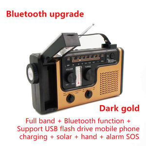 Custom Hand Crank Solar Radio Multi Band AM/FM/SW Portable Radio <b>LED</b> Flashlight Power Bank Outdoor Camping - Product Image 5