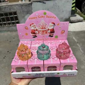Nouveauté Noël : Jouet Squishy Anti-Stress Gâteau Rouge Orange Vert en TPR et Maltose, Jouet à Presser Likewinner, en Boîte, 14+ Ans - Product Image 5