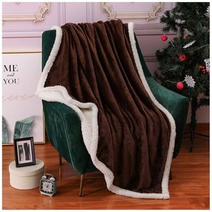 Prêt à expédier couverture super douce en polaire douce avec Sherpa confortable et moelleux chaud pour lit canapé voyage - Product Image 3