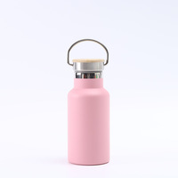 Thermos en acier inoxydable 12oz/350ml avec poignée, logo personnalisé, sans BPA, portable, pour la salle de sport, le bureau, les cadeaux d'affaires, paille 6-12