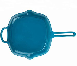 Directly Factory Price square Enameled Cast Iron <strong>Grill</strong> <strong>Pan</strong> Meat Frying <strong>Pan</strong> Bakeware - Product Image 2
