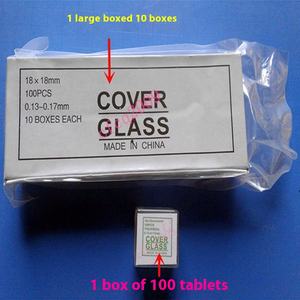 7201 18x18mm coprioggetti in vetro 100/scatola di dimensioni speciali per i produttori di microscopi facili inchiodare Garanzia di 3 anni ODM personalizzato - Product Image 2
