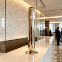 Diffuseur d'huiles essentielles intelligent de luxe sans eau, contrôlé par BT/APP, éclairage LED, construction en aluminium, garantie 1 an pour usage domestique et hôtelier