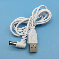 Cable de alimentación USB a DC 5.5*2.1mm, Cable USB AM a conector cilíndrico, Cable USB a DC macho a DC 2.5 2.1mm, Cable de alimentación USB a DC