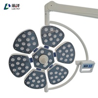 Lampe chirurgicale mobile sans ombre LIZE PET LED pour bloc opératoire, avec support réglable et éclairage élevé, type tête de fleur