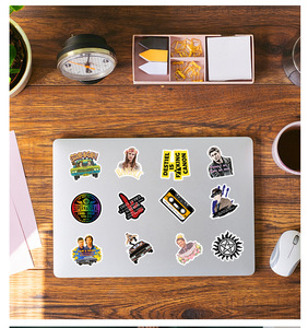 50 pezzi adesivi soprannaturali TV etichetta decorativa per bagaglio per computer portatile casco Skateboard in vinile adesivo impermeabile - Product Image 6