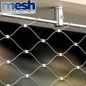 Ferruled loại dệt bền dây thép không gỉ Dây Lưới <span class=keywords><strong>Net</strong></span> 7x7/7x19 cấu trúc cho sở thú hàng rào - Product Image 5