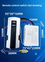 Interruptor de Control Remoto Inalámbrico RF Inteligente de Tres Vías, 220V 10A, Alcance de 30m-100m, para Sistemas de Hogar Inteligente e Iluminación Doméstica