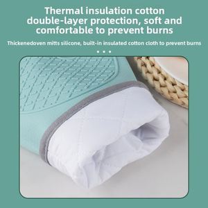 Professional Kitchen Gloves Heat Proof <b>Silicone</b> Oven Mitts for <b>Baking</b> Microwave Safe Wholesale Deal Promotion - Product Image 3