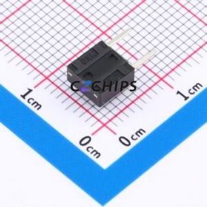 K2-1102DF-A4CW-01 Tactile Switch Bent Lead Through Hole,6x6mm Switch Single Pole Single Throw Round Button 2.5N Right Angle - Product Image 2