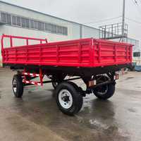Remorque agricole basculante latérale et arrière, 5 tonnes, 8 tonnes, 10 tonnes, 12 tonnes, montée sur tracteur, à essieu simple et tandem, avec bords de citerne hauts