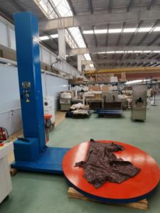 Halbautomat ische Paletten-Stretch folien wickel maschine/CE Halbautomat ische elektrische Plattenspieler-Stretch folien verpackungs maschine - Product Image 2